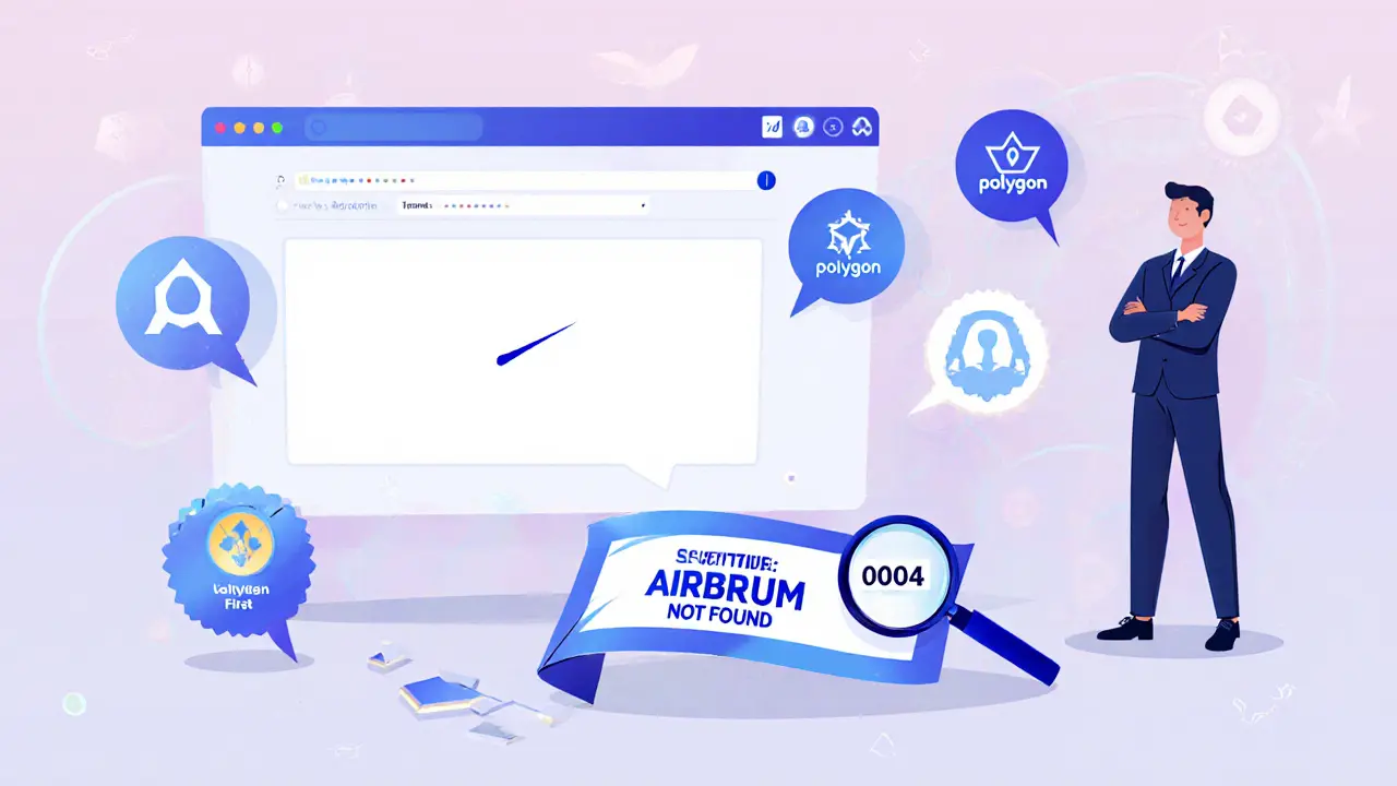 Blank official Scientix website with broken airdrop banner, surrounded by legit crypto projects.