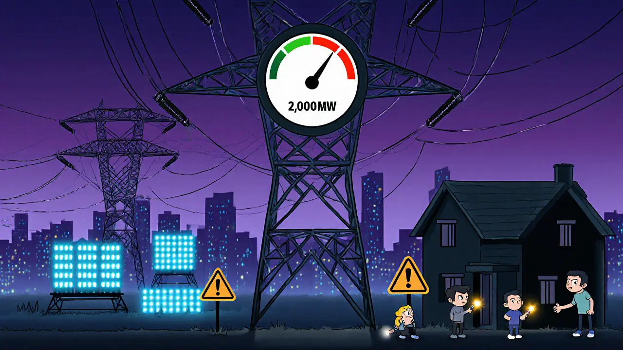 Overloaded power lines feed both legal and illegal mining farms, causing city blackouts.