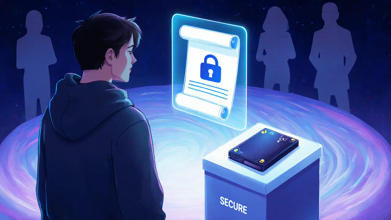 User claims CYC tokens using a zkSNARK note and hardware wallet beside a privacy pool.