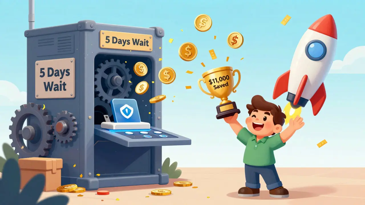 Business owner celebrates saving ,000 as USDC payments replace slow bank transfers with a blockchain rocket.