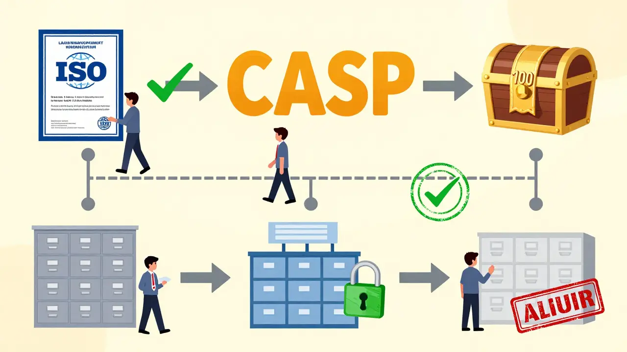 Business owner registering as licensed crypto provider