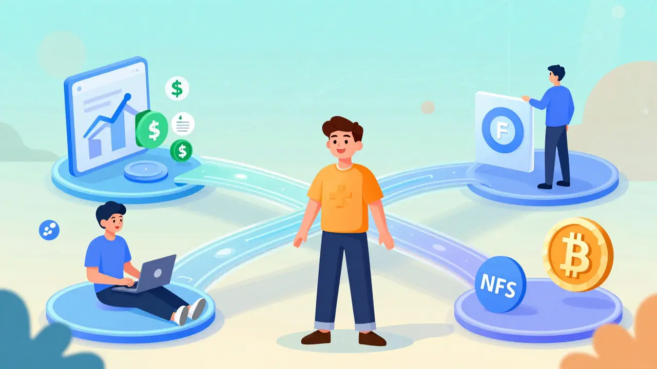 Happy user using seamless cross-chain bridges for DeFi activities