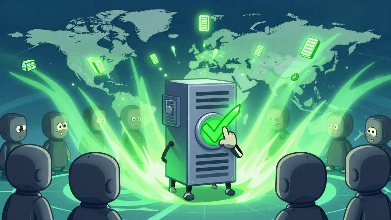 Cartoon of miners activating a soft fork upgrade