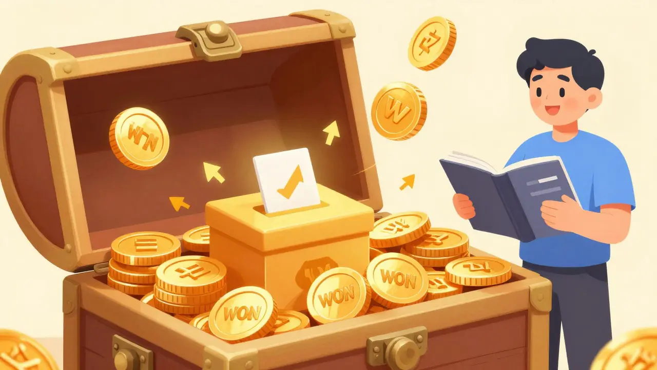 Golden WON tokens turning into governance and staking tools